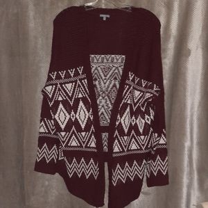 Beautiful native print knitted cardigan